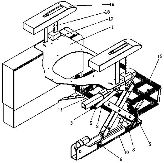 Sitting toilet stand-up assistance device