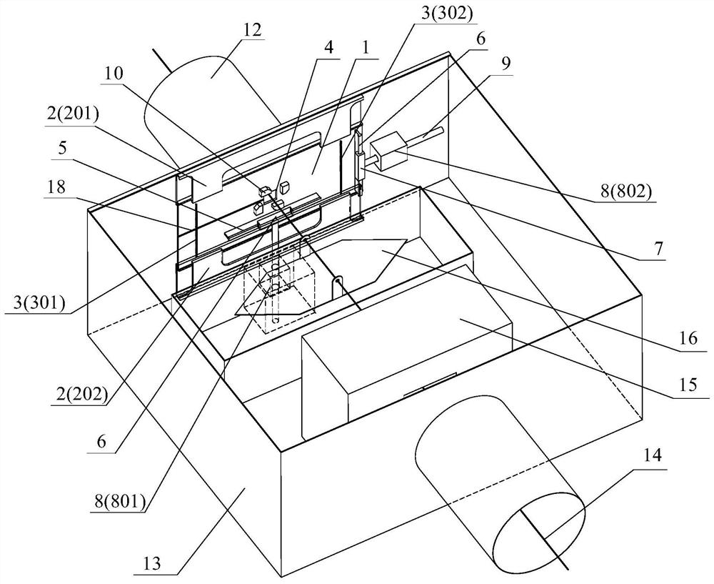 Protection automatic control device and method for dam tension wire endpoint and measuring point