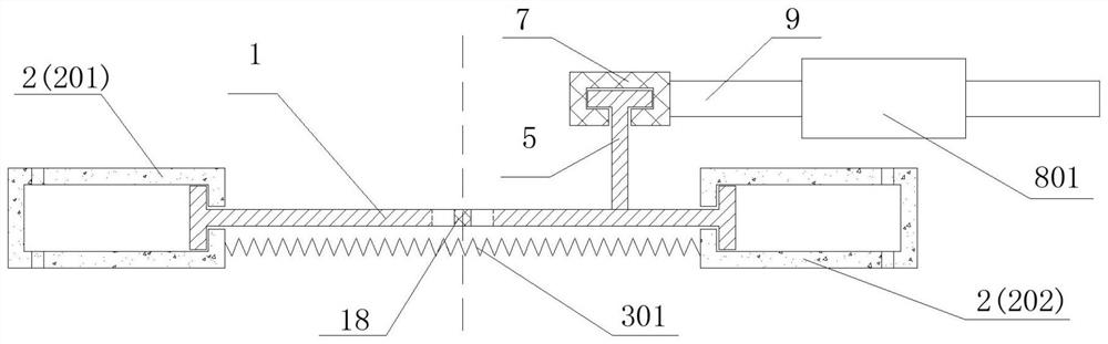 Protection automatic control device and method for dam tension wire endpoint and measuring point