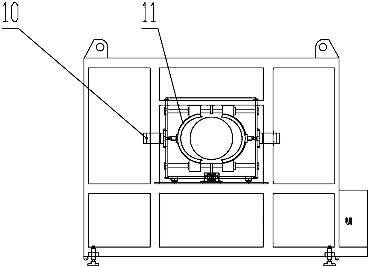 Plastic pipe punching machine