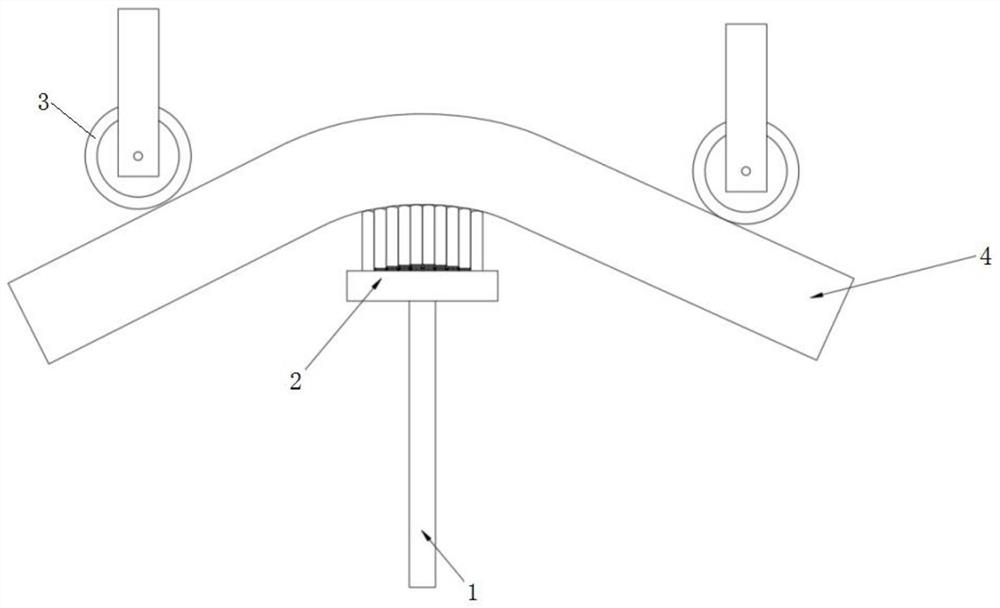 Flexible adjusting and repairing device for aluminum alloy profile of railway vehicle