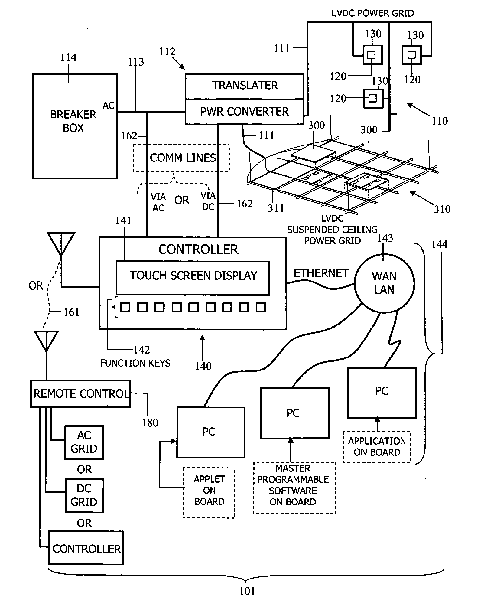 Distributed lighting control system