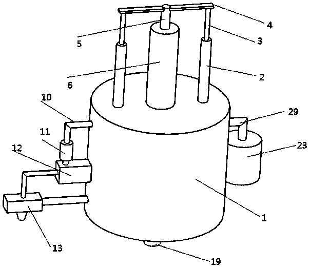 Spray drying device and method for preparing nano material