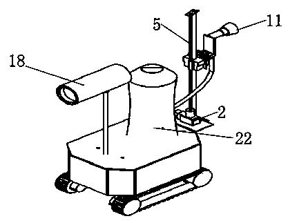 WiFi wireless control-based intelligent spraying robot