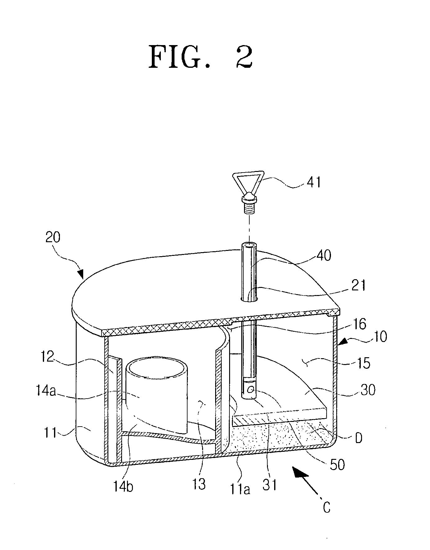 Dust collecting apparatus for vacuum cleaner