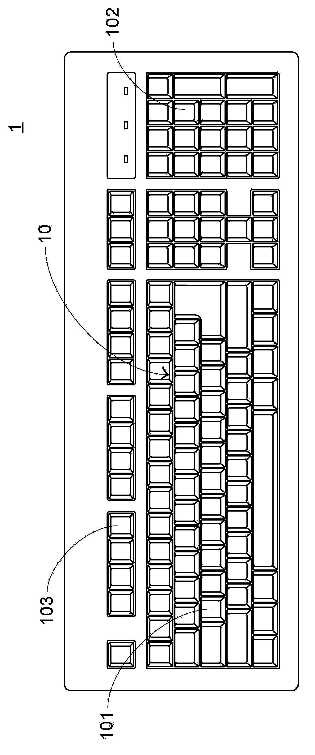 Light-emitting keyboard