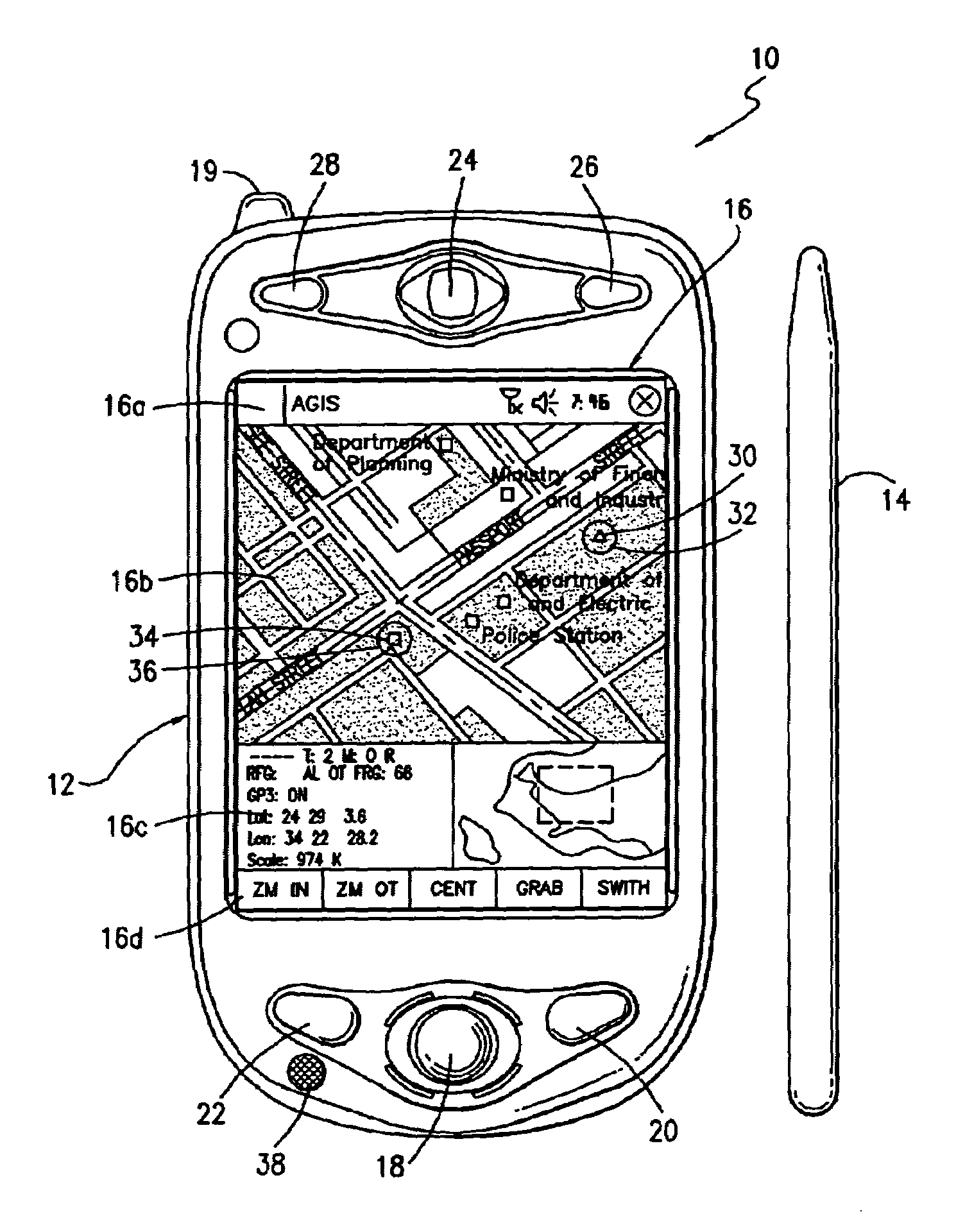 Cellular phone/PDA communication system