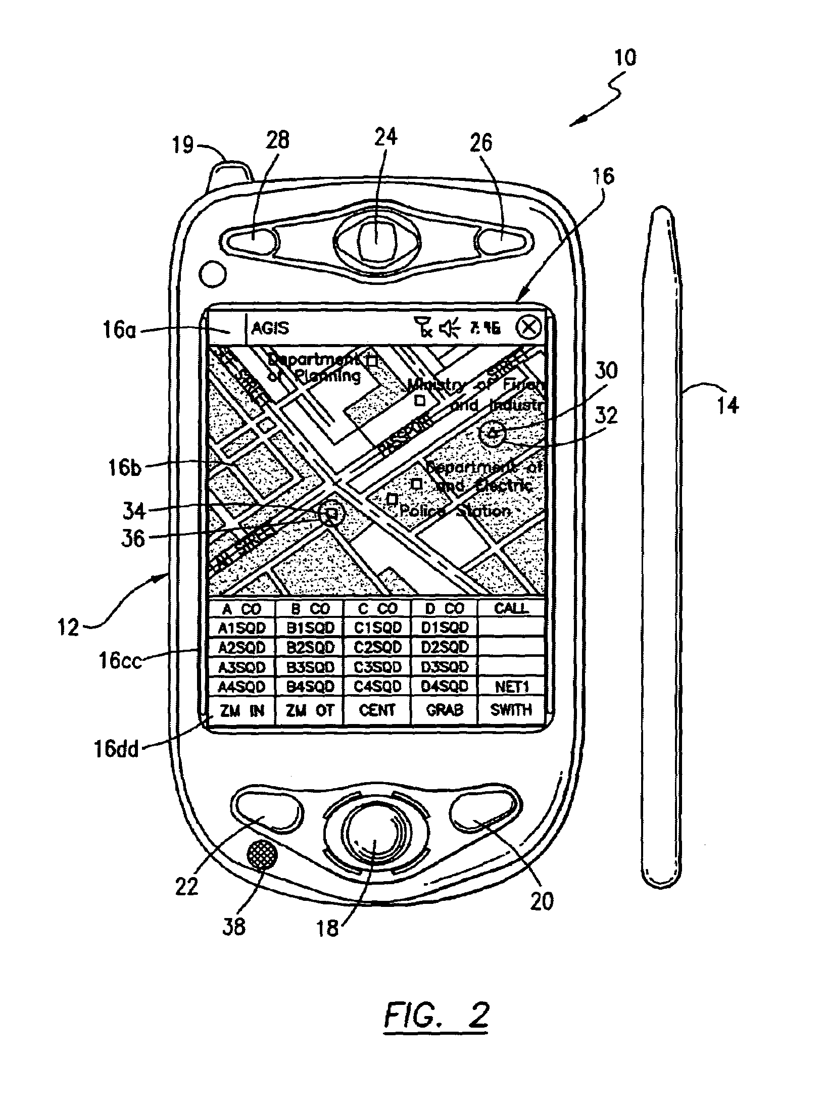 Cellular phone/PDA communication system