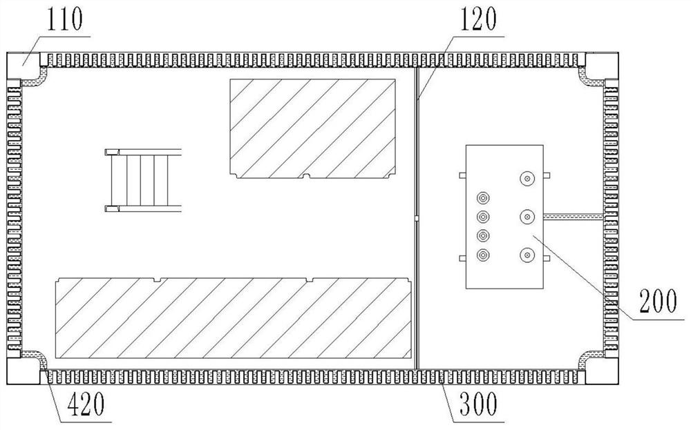 An underground integrated transformer device