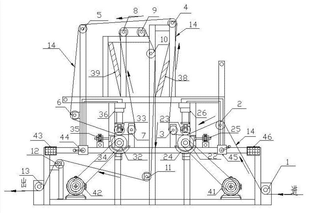 Flue-cured tobacco mulching film row spacing marking device