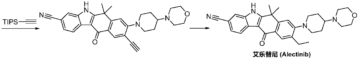 A kind of preparation method of alectinib