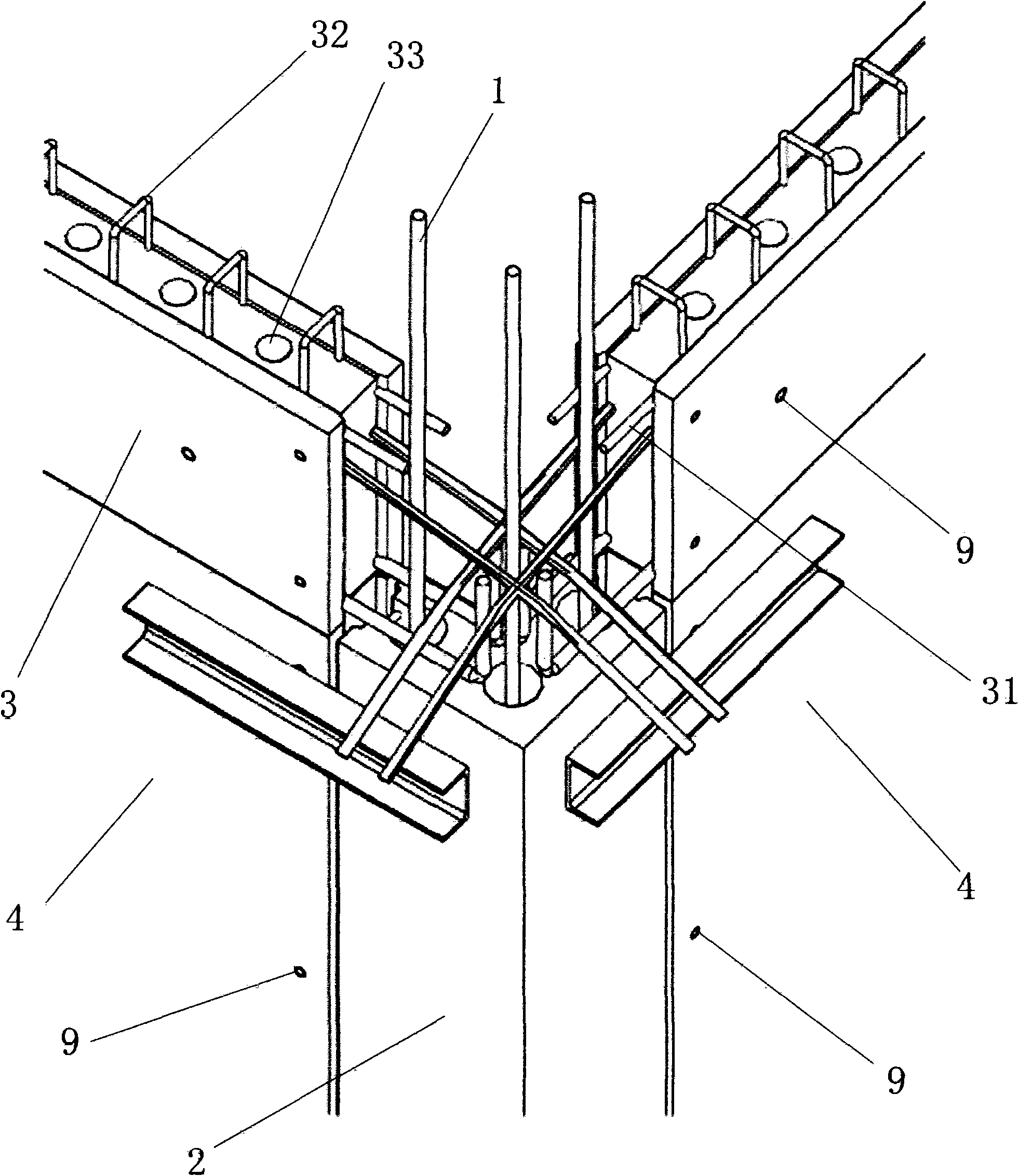 Full-fabricated assembly overall reinforced concrete house and building method thereof