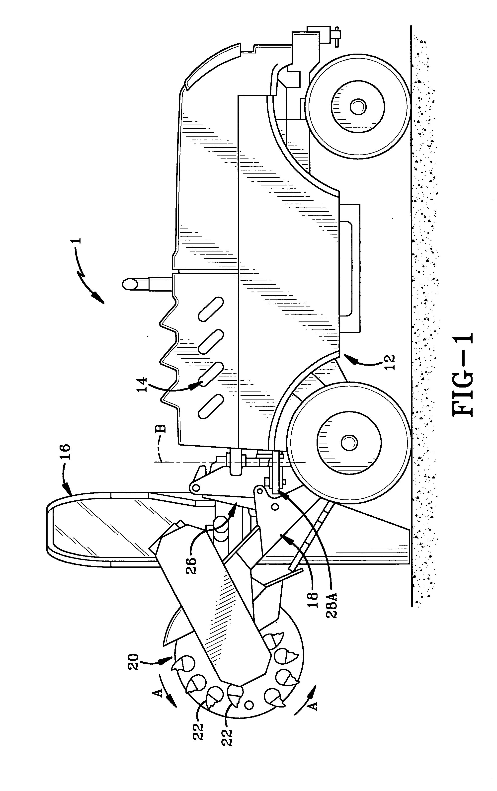 Load control for stump cutter