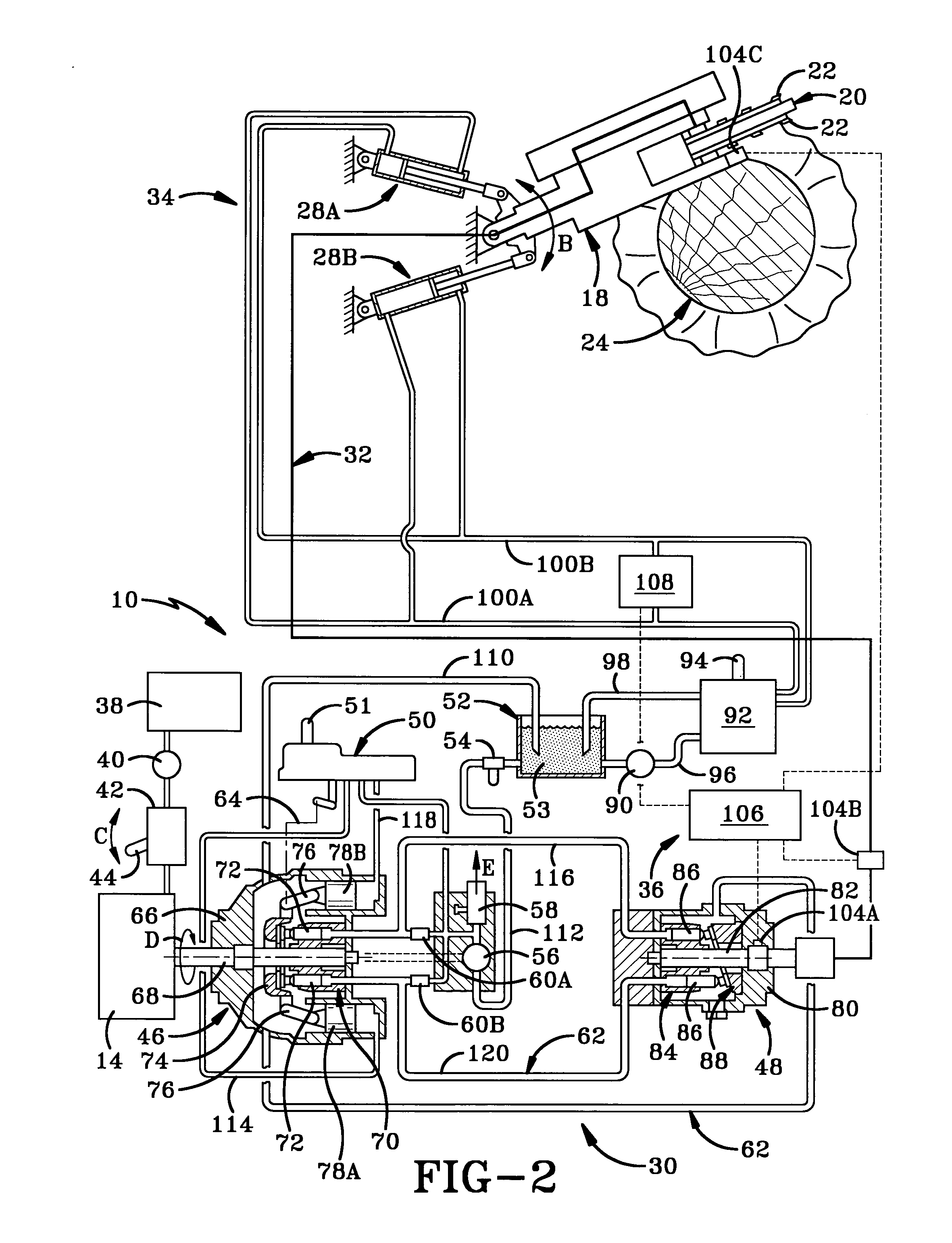 Load control for stump cutter