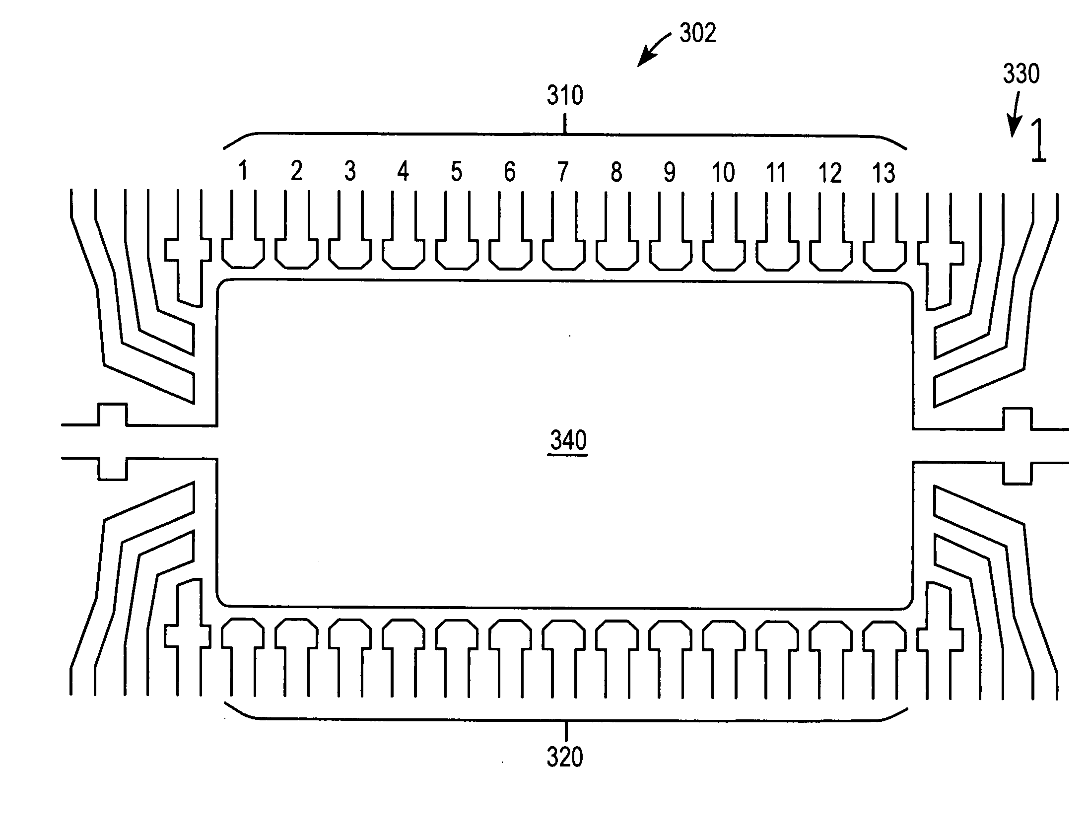 Method and apparatus that provides differential connections with improved ESD protection and routing