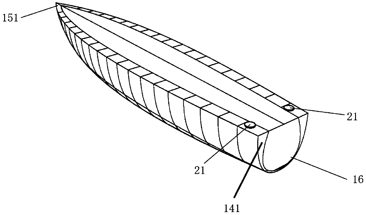 A Rolling Propulsion System of Water Surface Floating Body Using Wave Energy