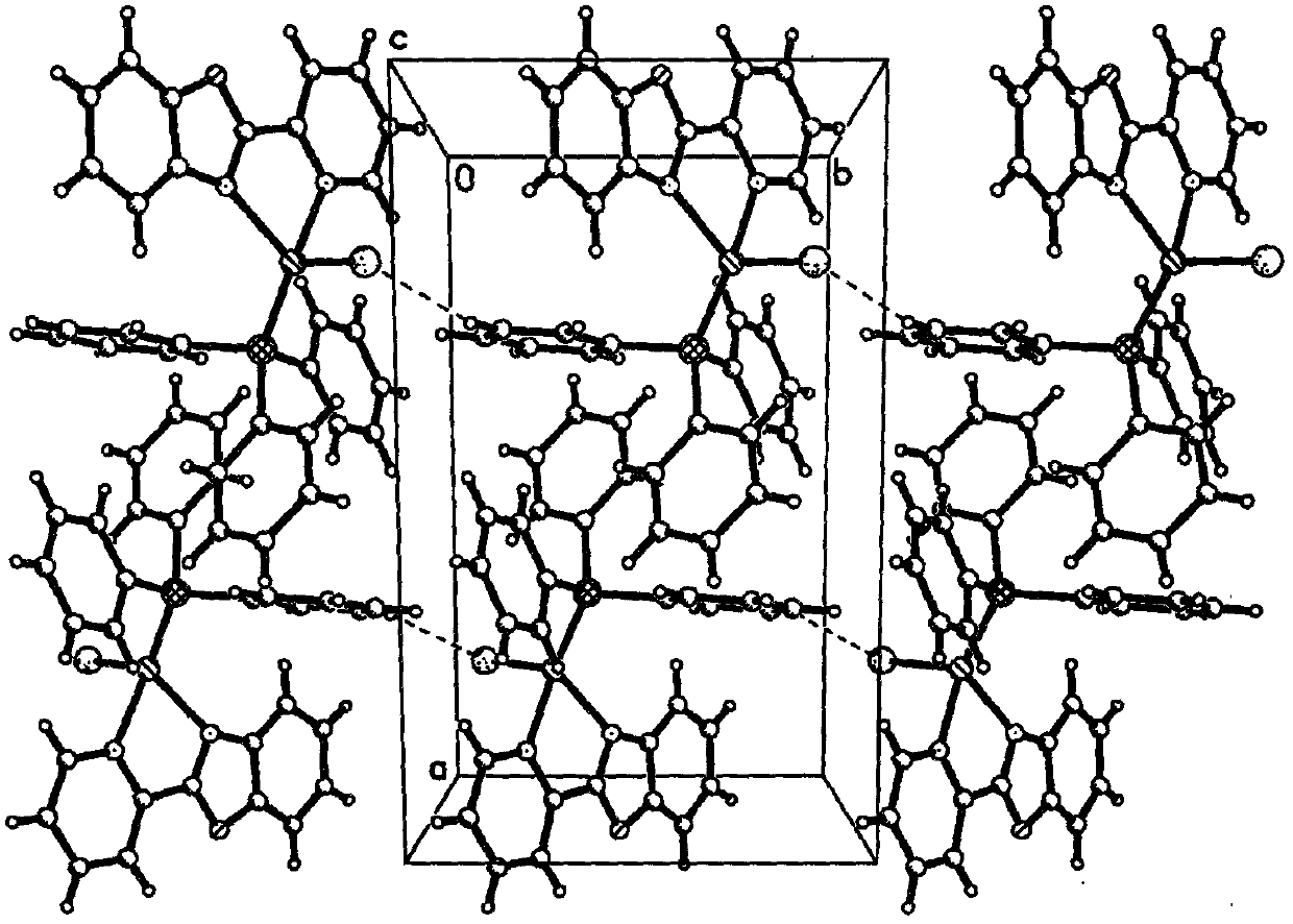 A benzoxazolylpyridine-based cubrn2p-type cuprous complex orange luminescent material