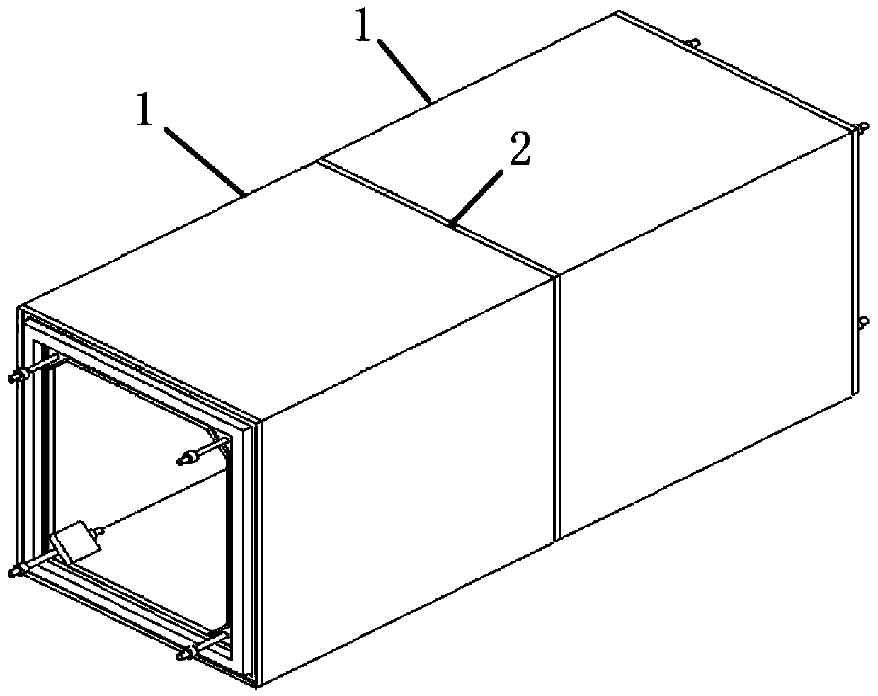 Assembly type comprehensive-pipe-rack waterproof joint connection structure and construction method thereof