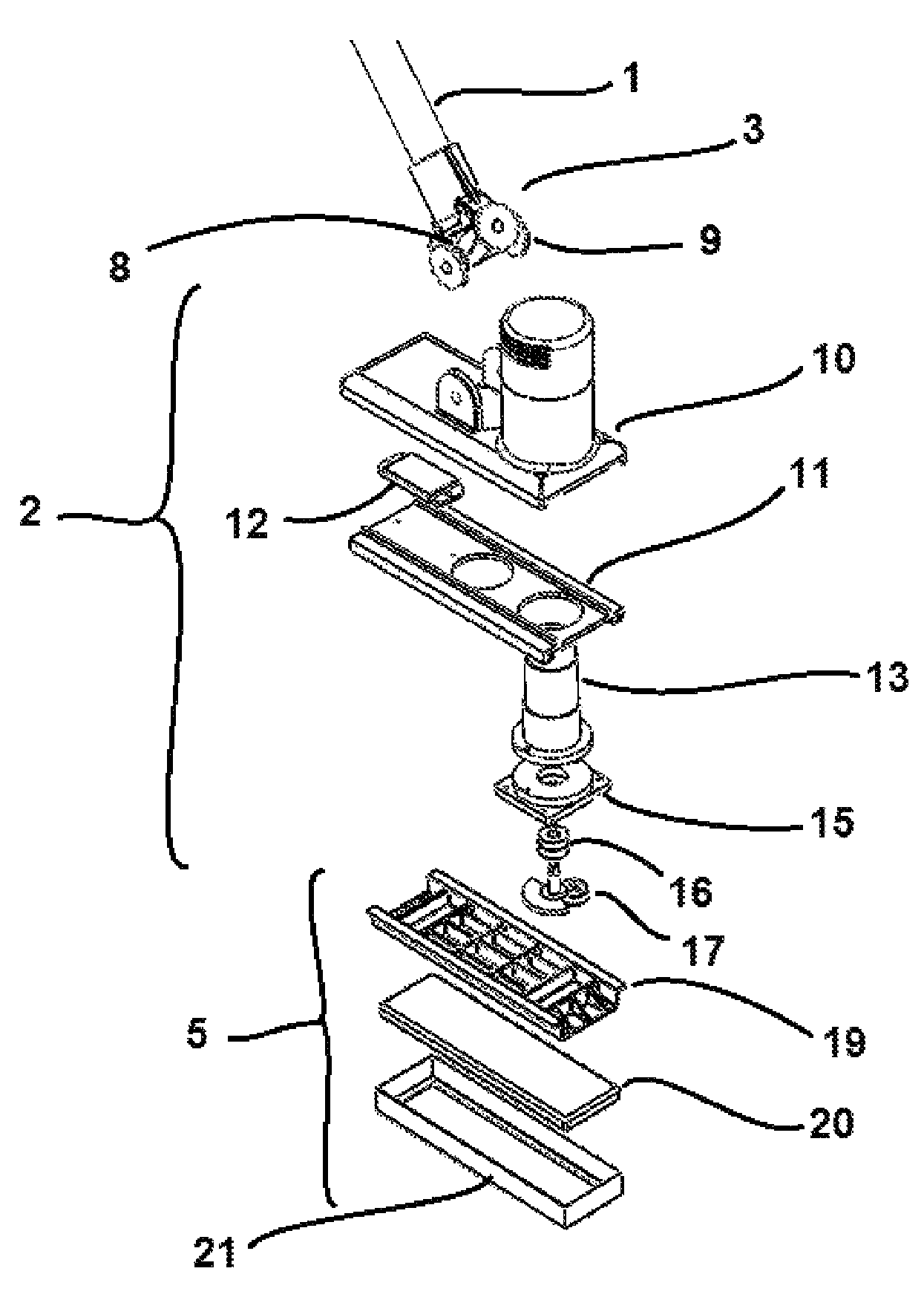 Curling broom incorporating a motor