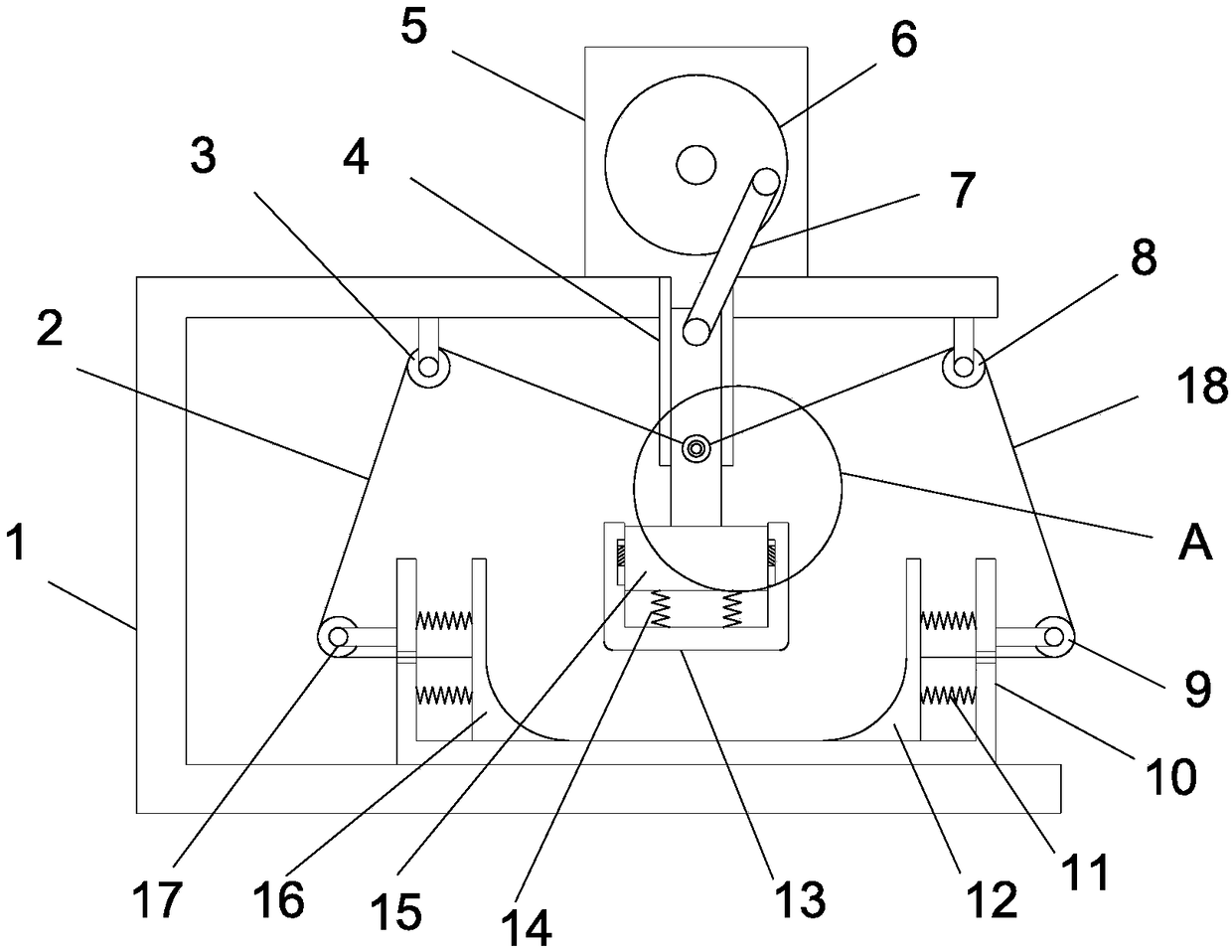 Ore quick crushing device for mining processing