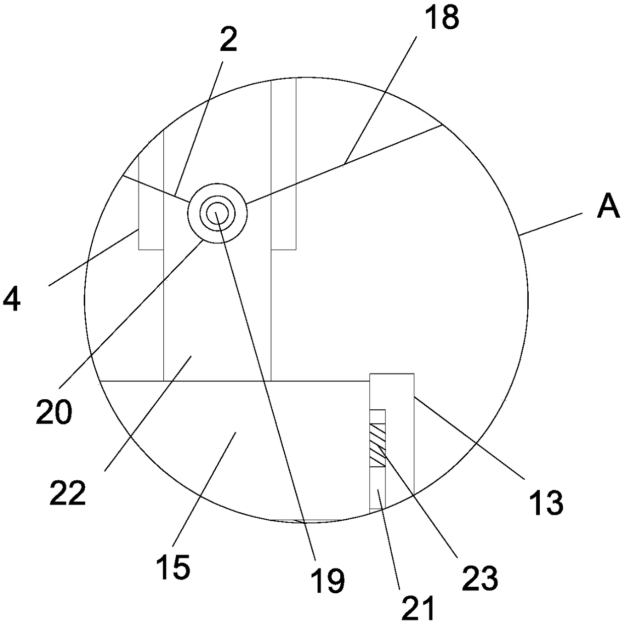 Ore quick crushing device for mining processing