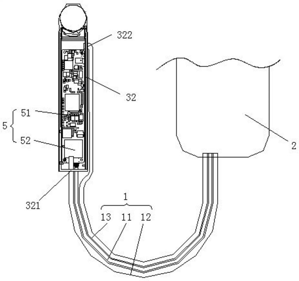 A waterproof cooling device and smart glasses