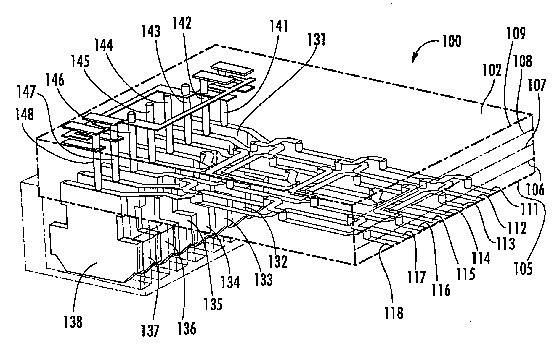 Controlled mode conversion connector for reduced alien crosstalk