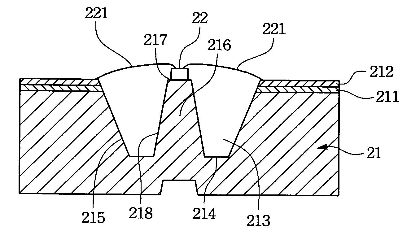 Light emitting diode packaging structure