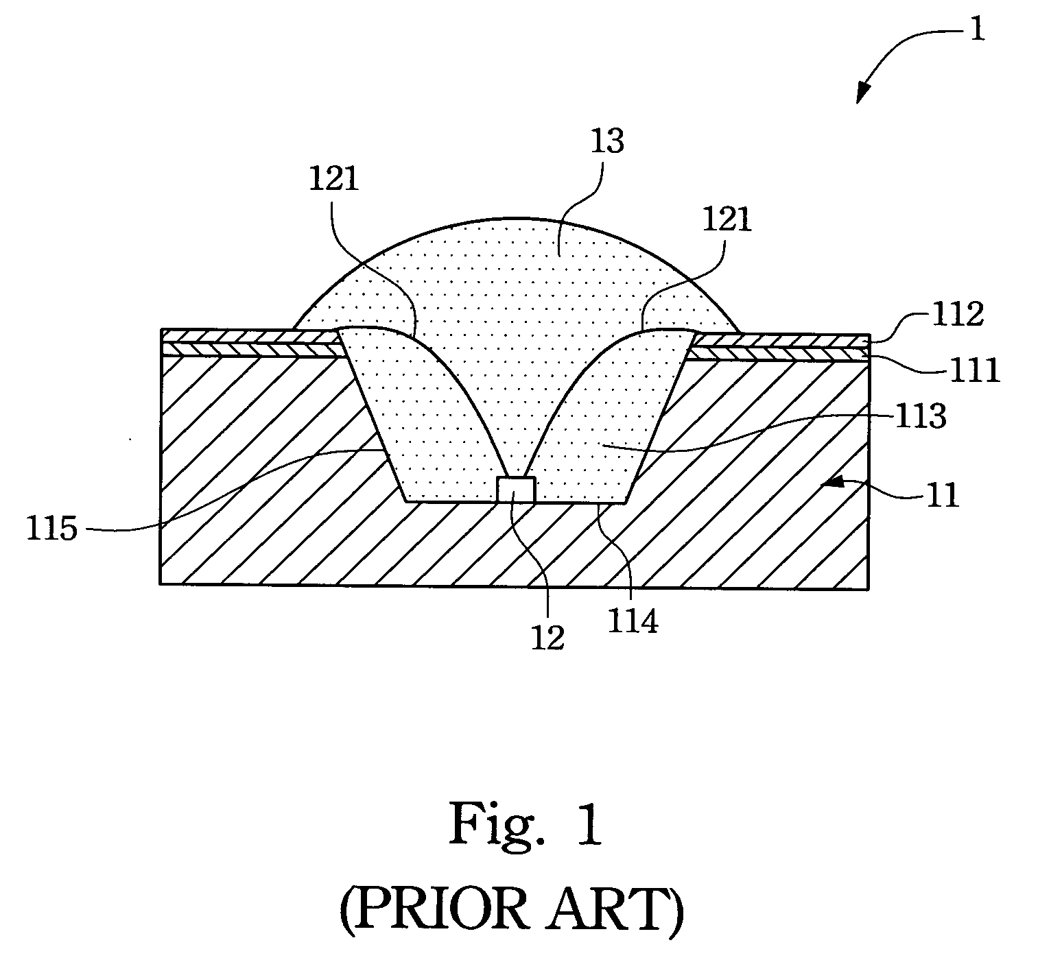 Light emitting diode packaging structure