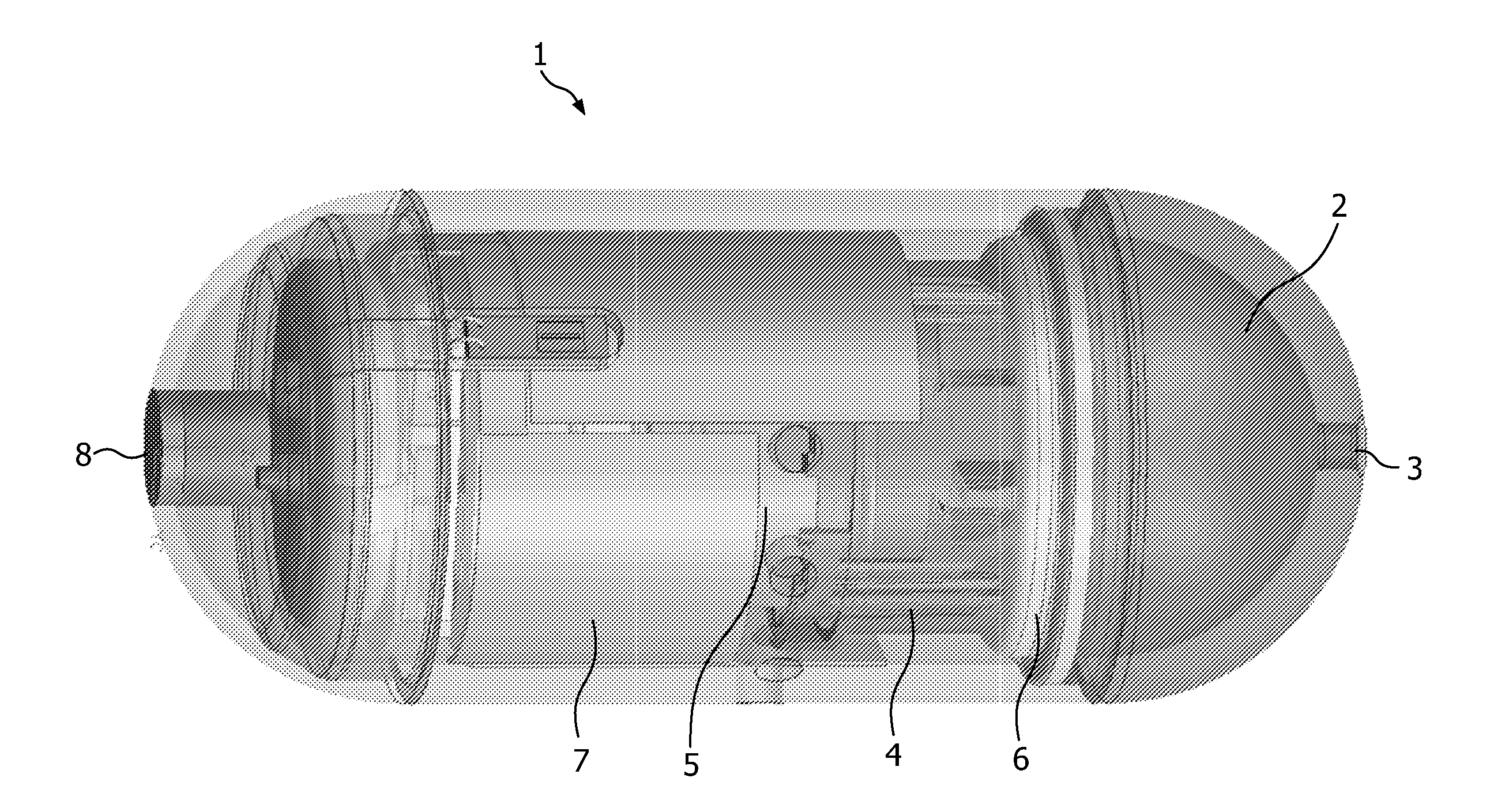 Electronic pill comprising a medicine reservoir