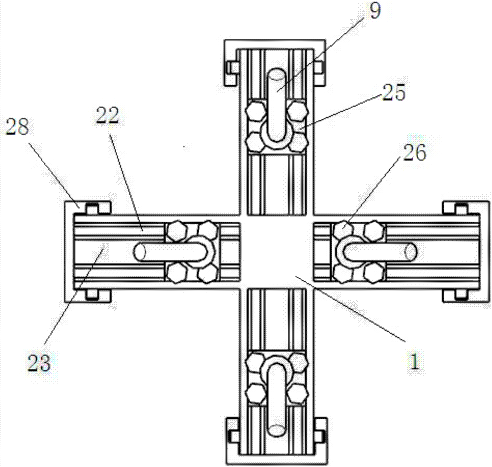 Creep aging bidirectional tension-compression testing device