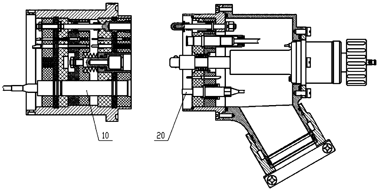 Separation and falling connector assembly with photoelectric conversion function