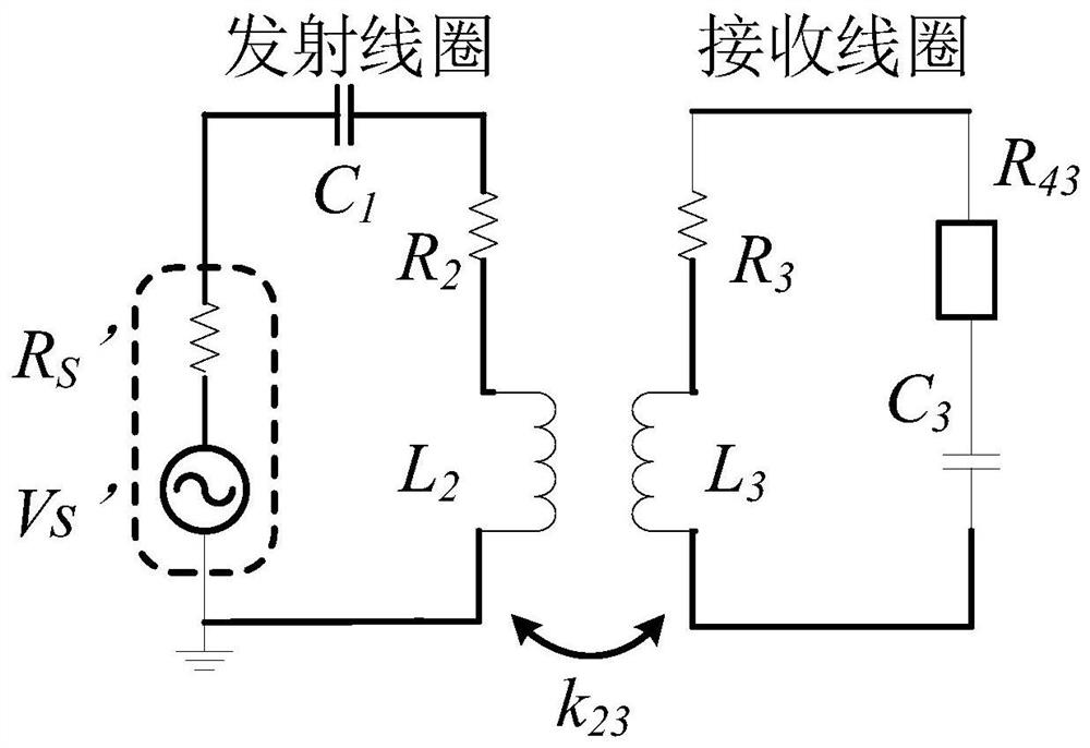 Rotation angle adaptive impedance matching method based on four-coil wireless power transmission system