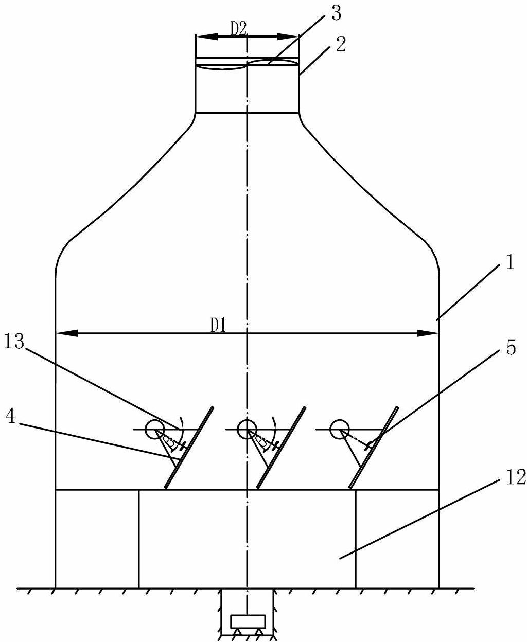 Cyclone-type wind power generation wind tunnel