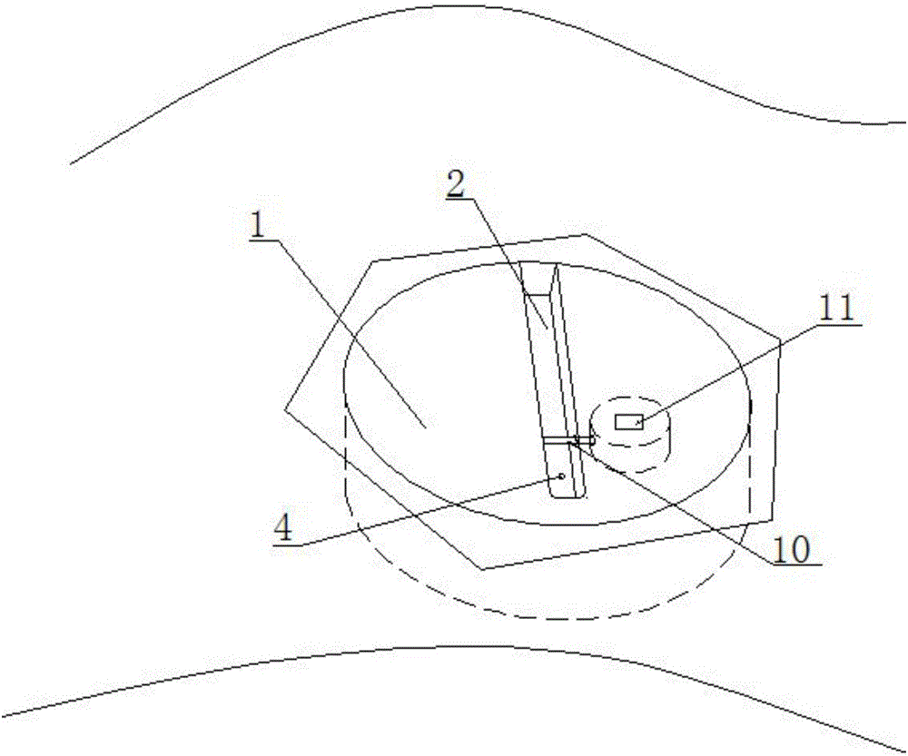 Ground-embedded type bicycle stop