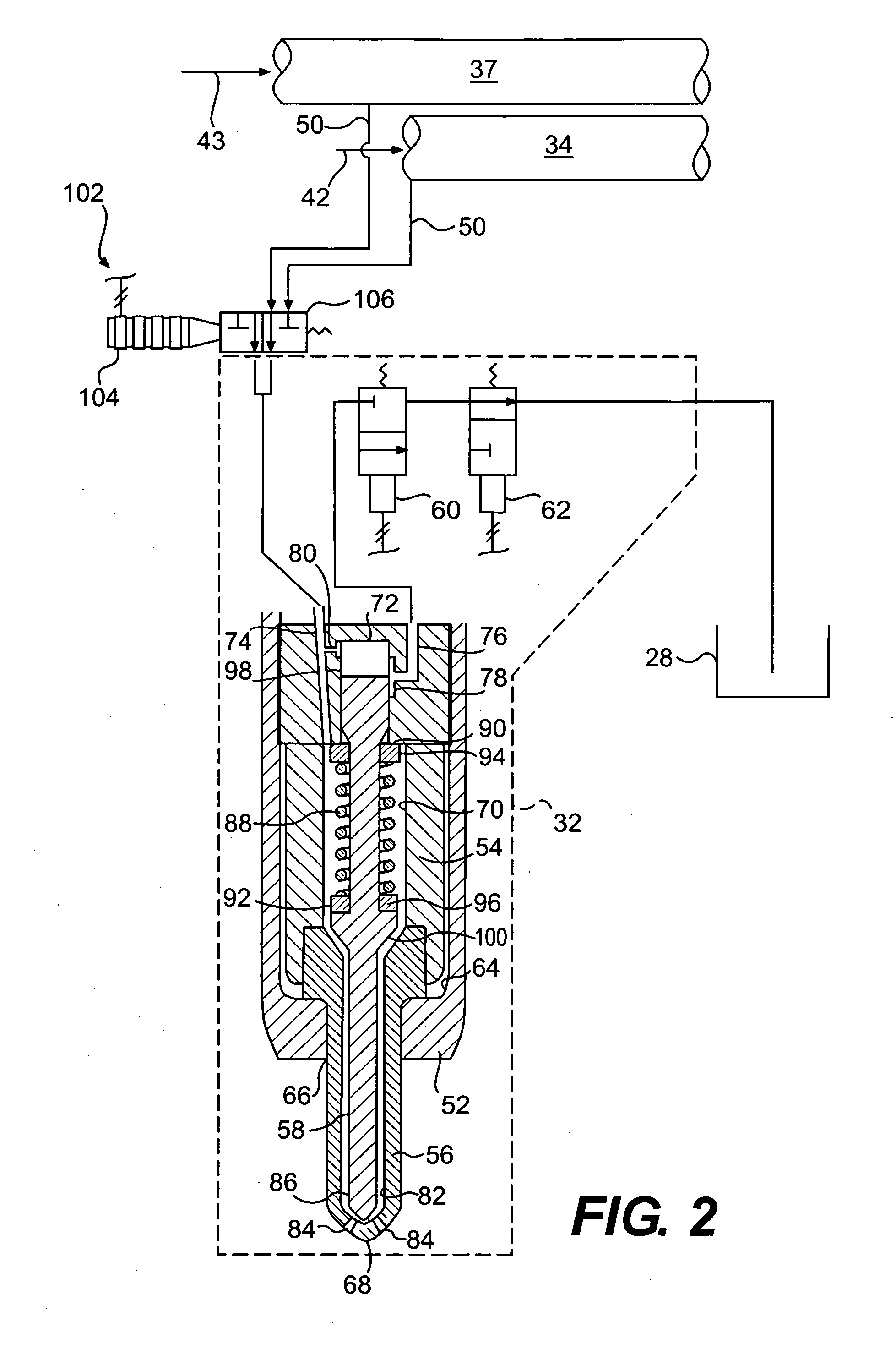 Multi-source fuel system for variable pressure injection