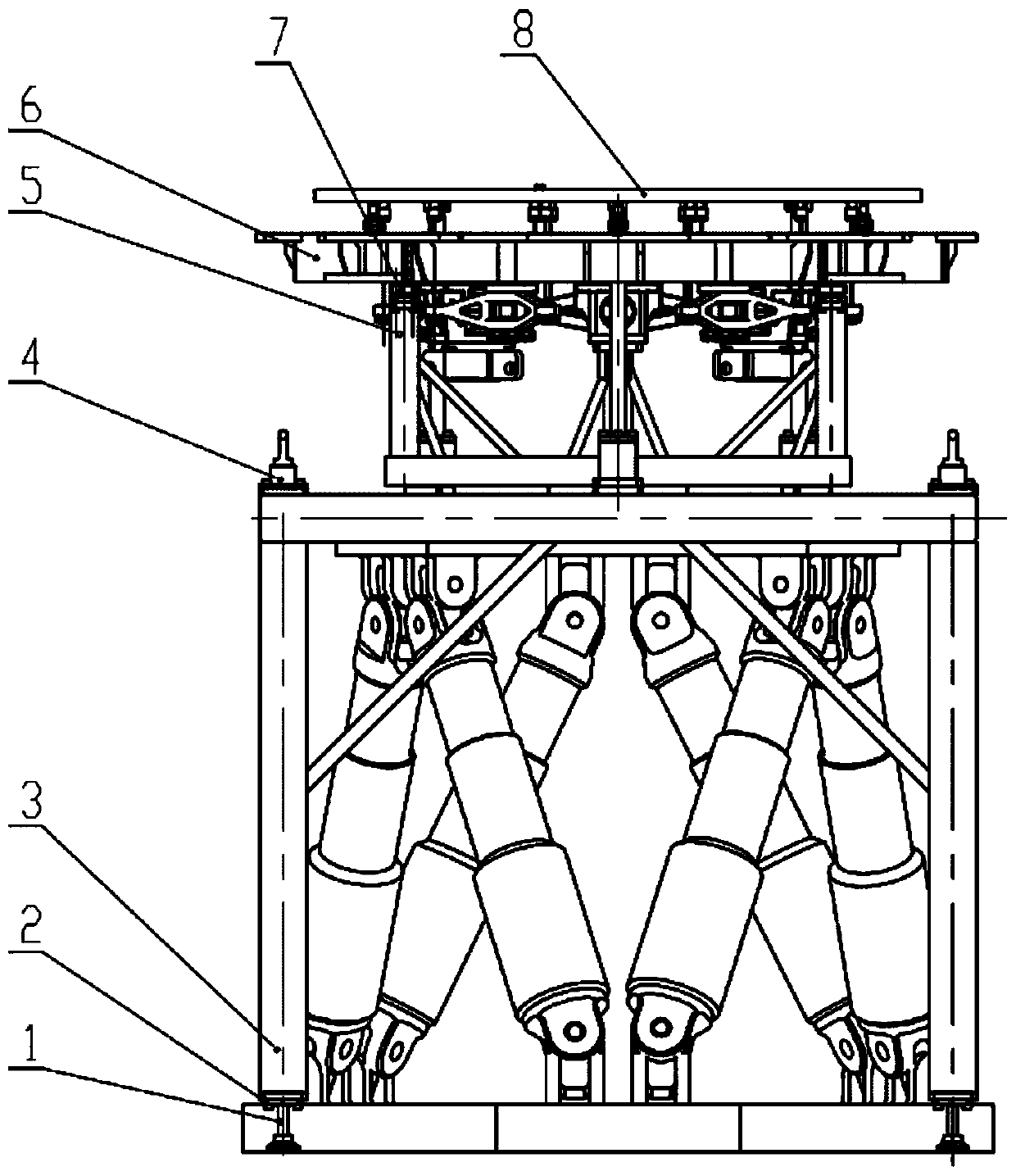 High-precision positioning system and method for large-aperture reflector