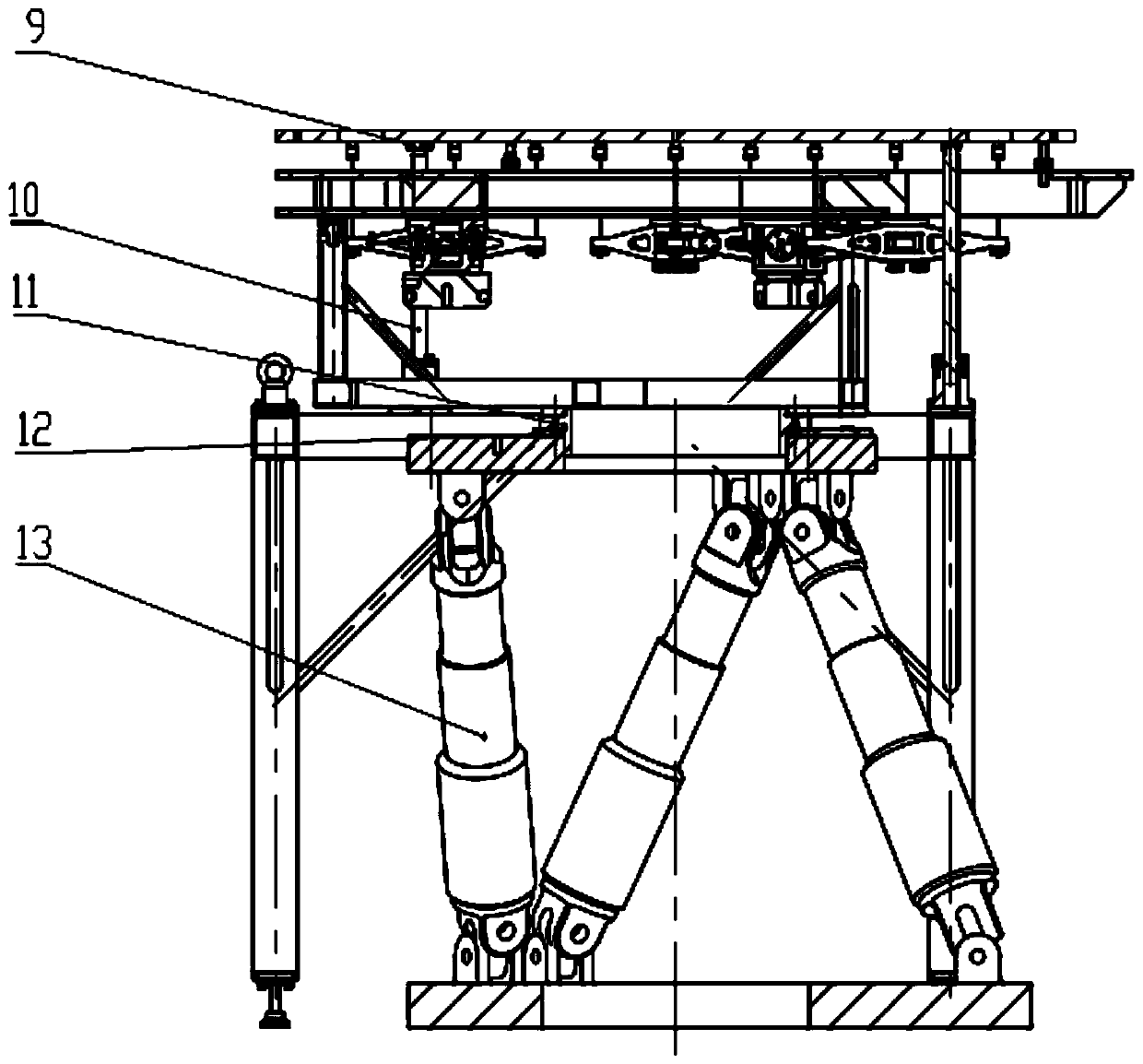 High-precision positioning system and method for large-aperture reflector