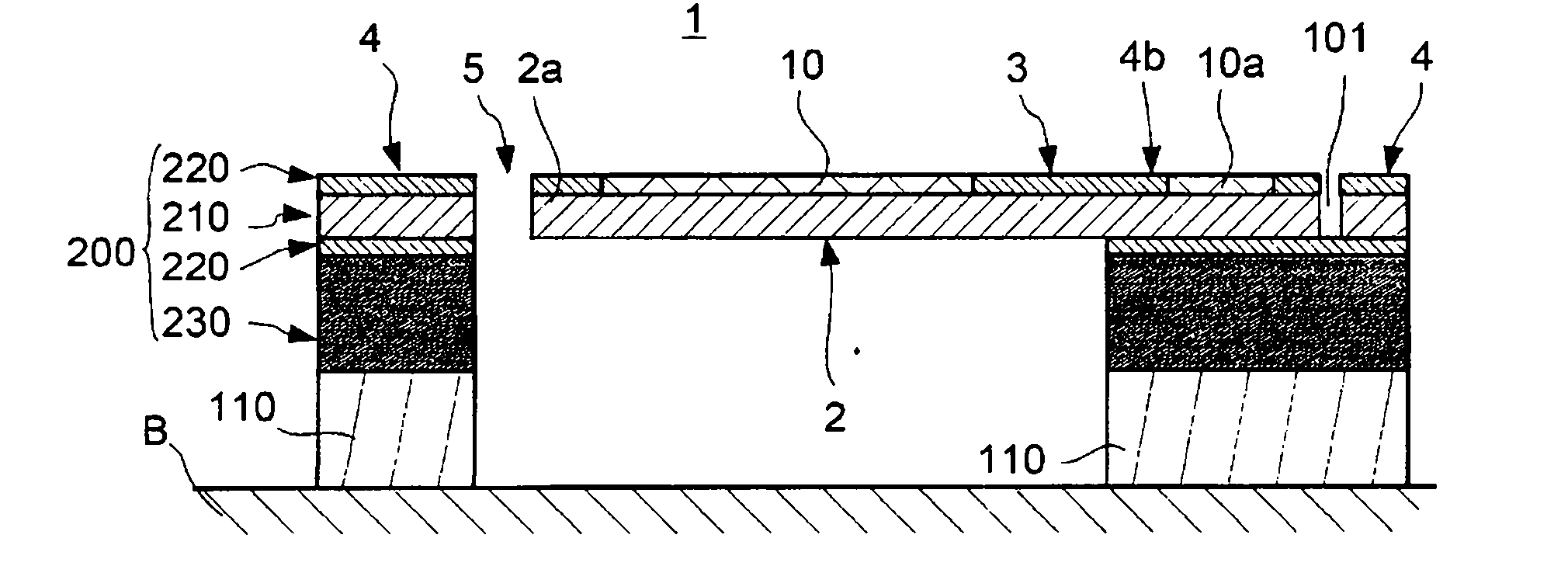 Movable structure and optical scanning mirror using same