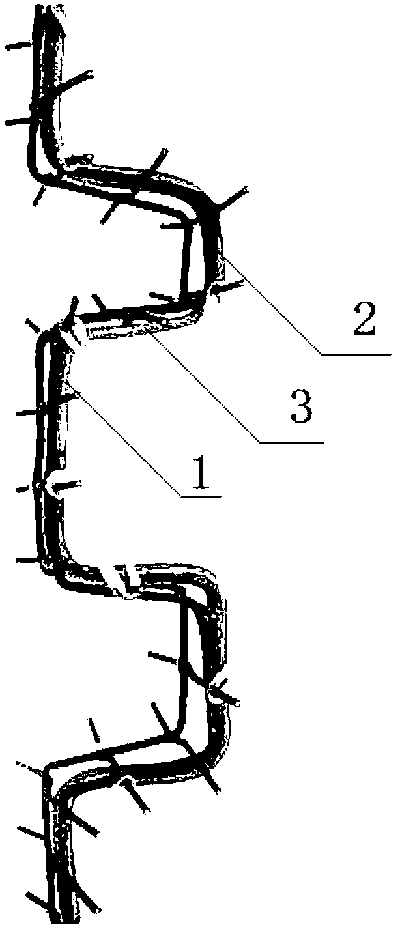 Bow-type cultivation trunk molding method of lythraceae lagerstroemia trunks