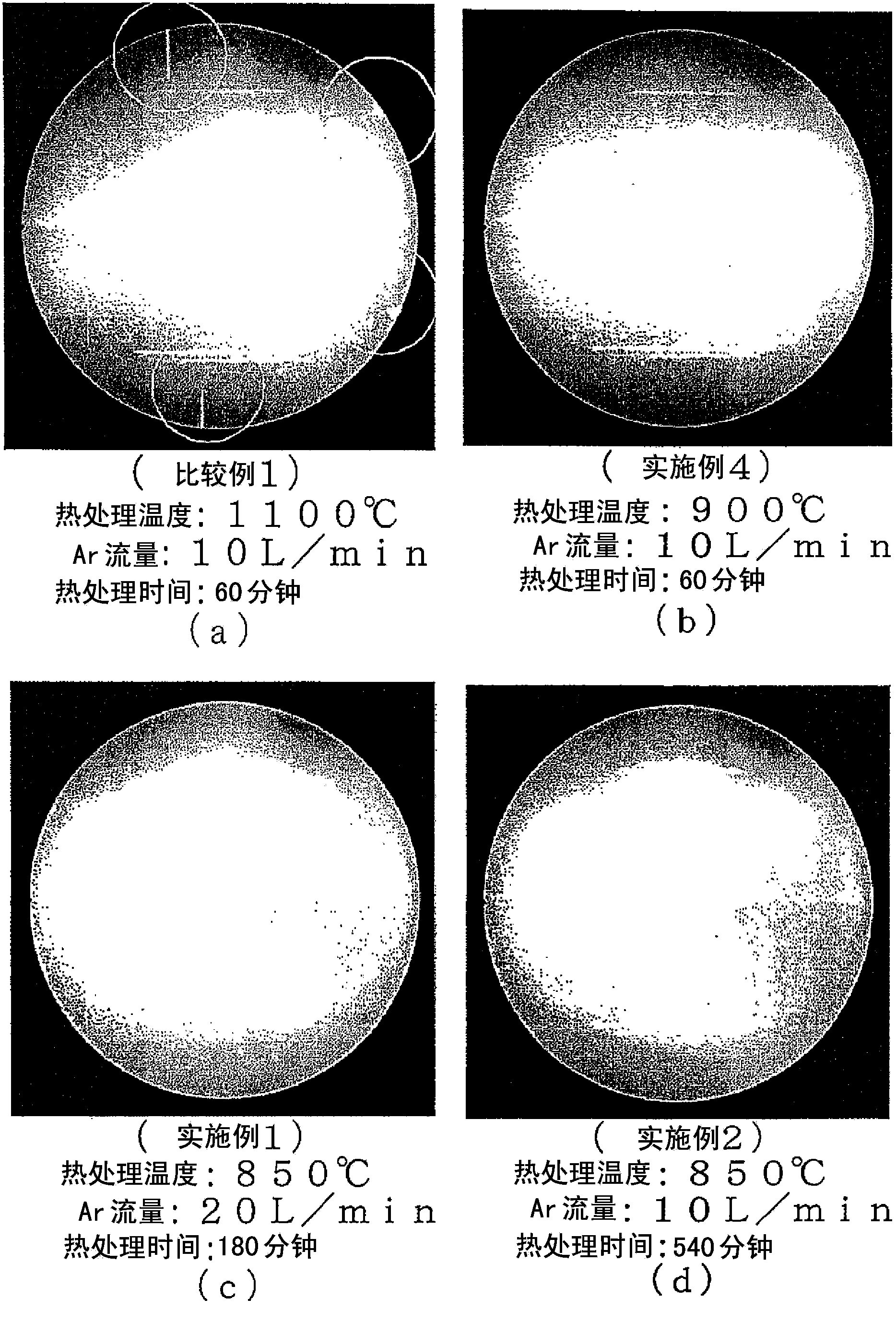 Atomic-order flat surface treatment method of silicon wafer, and heat treatment device