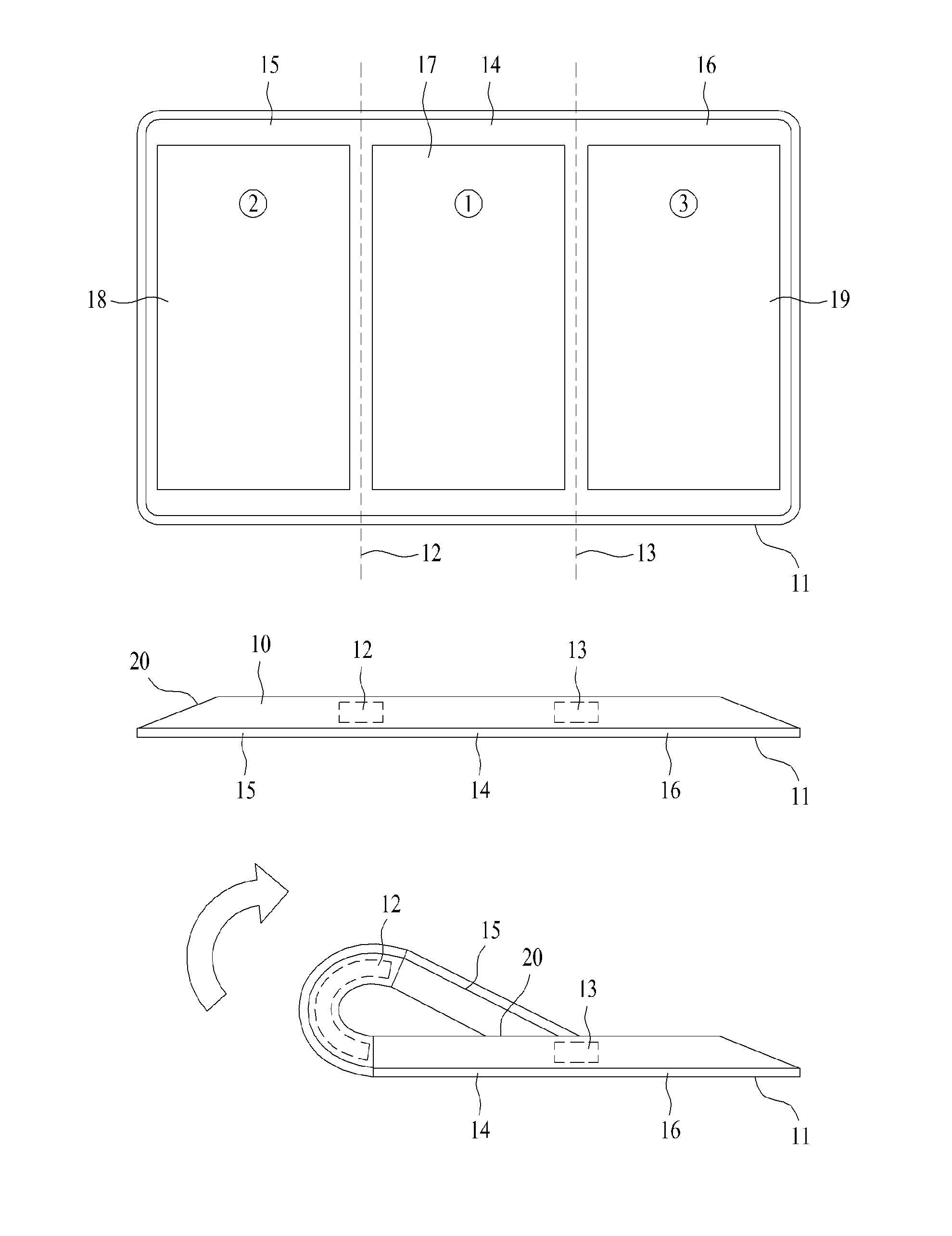 Foldable display device providing image layer and method of controlling the same