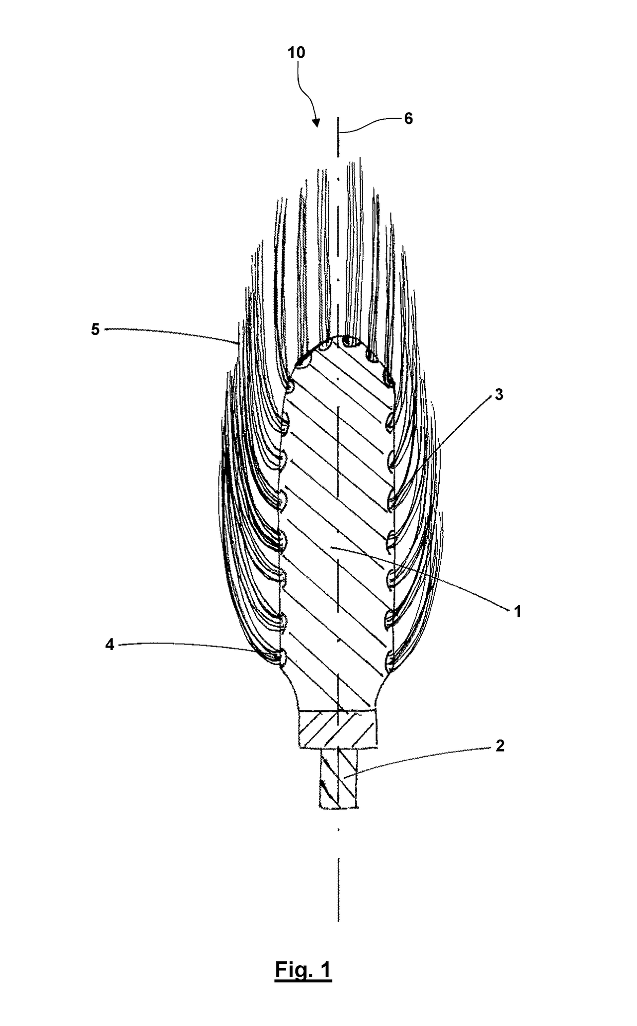 Rotating cleaning brush