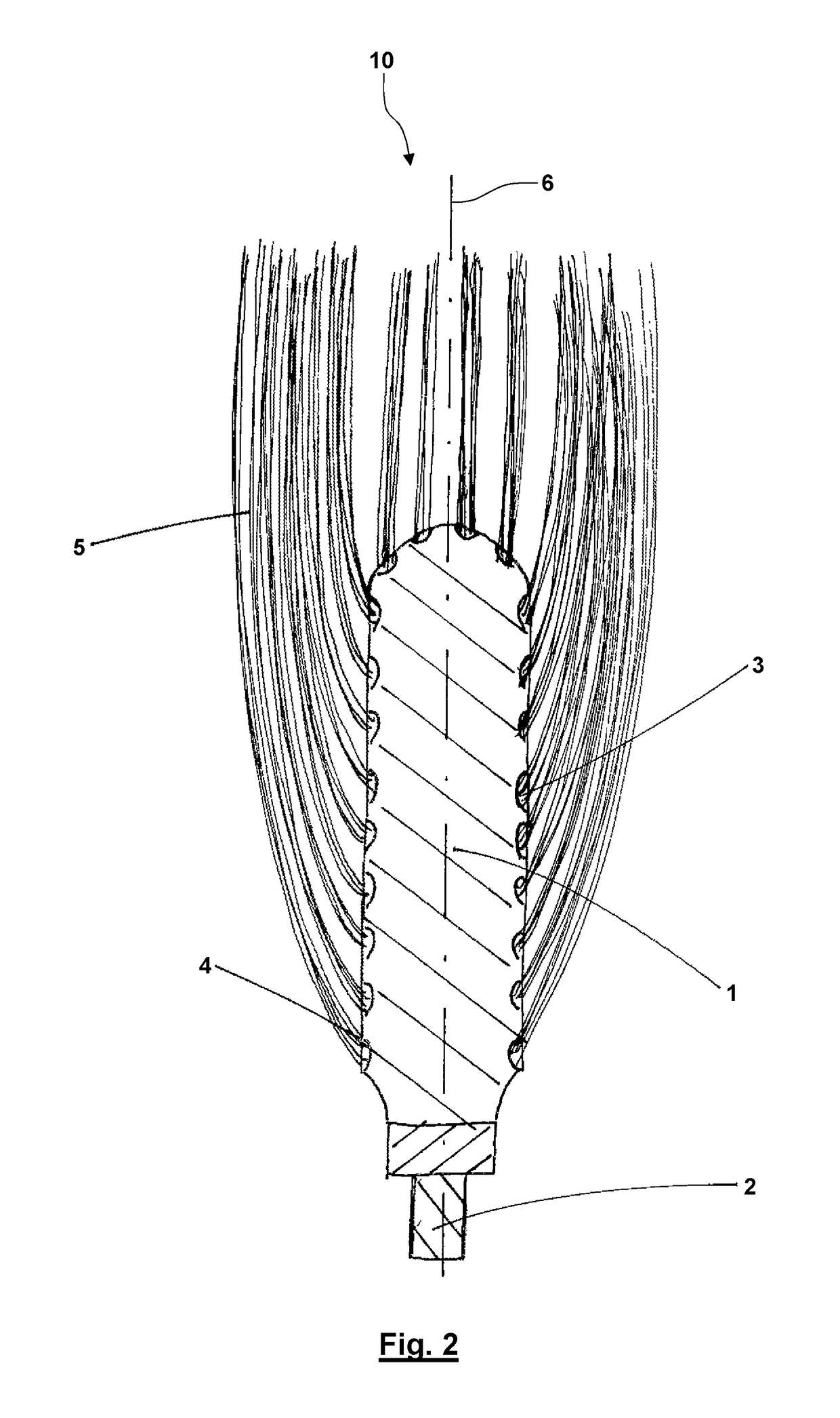 Rotating cleaning brush