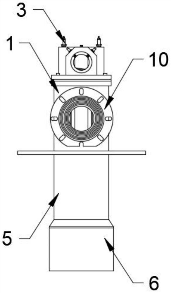 Low-nitrogen burner for industrial furnace