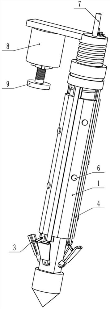 Wind-resistant device of outdoor tent and mounting method of wind-resistant device