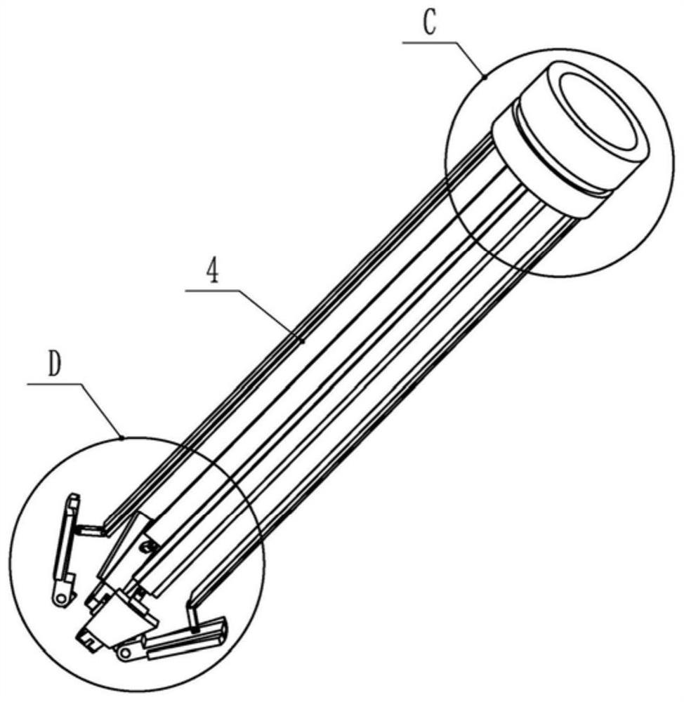 Wind-resistant device of outdoor tent and mounting method of wind-resistant device