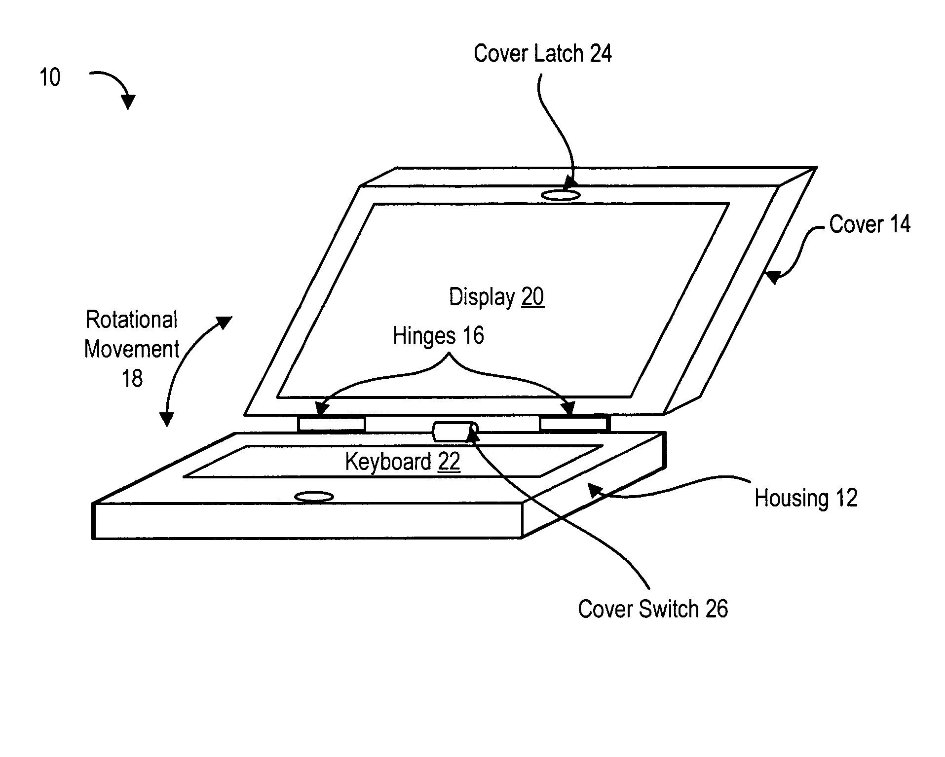 System and method for a configurable portable information handling system cover switch delay