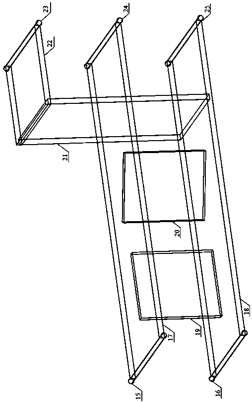 Shale bedding inner supporting agent transportation simulating device and evaluation method