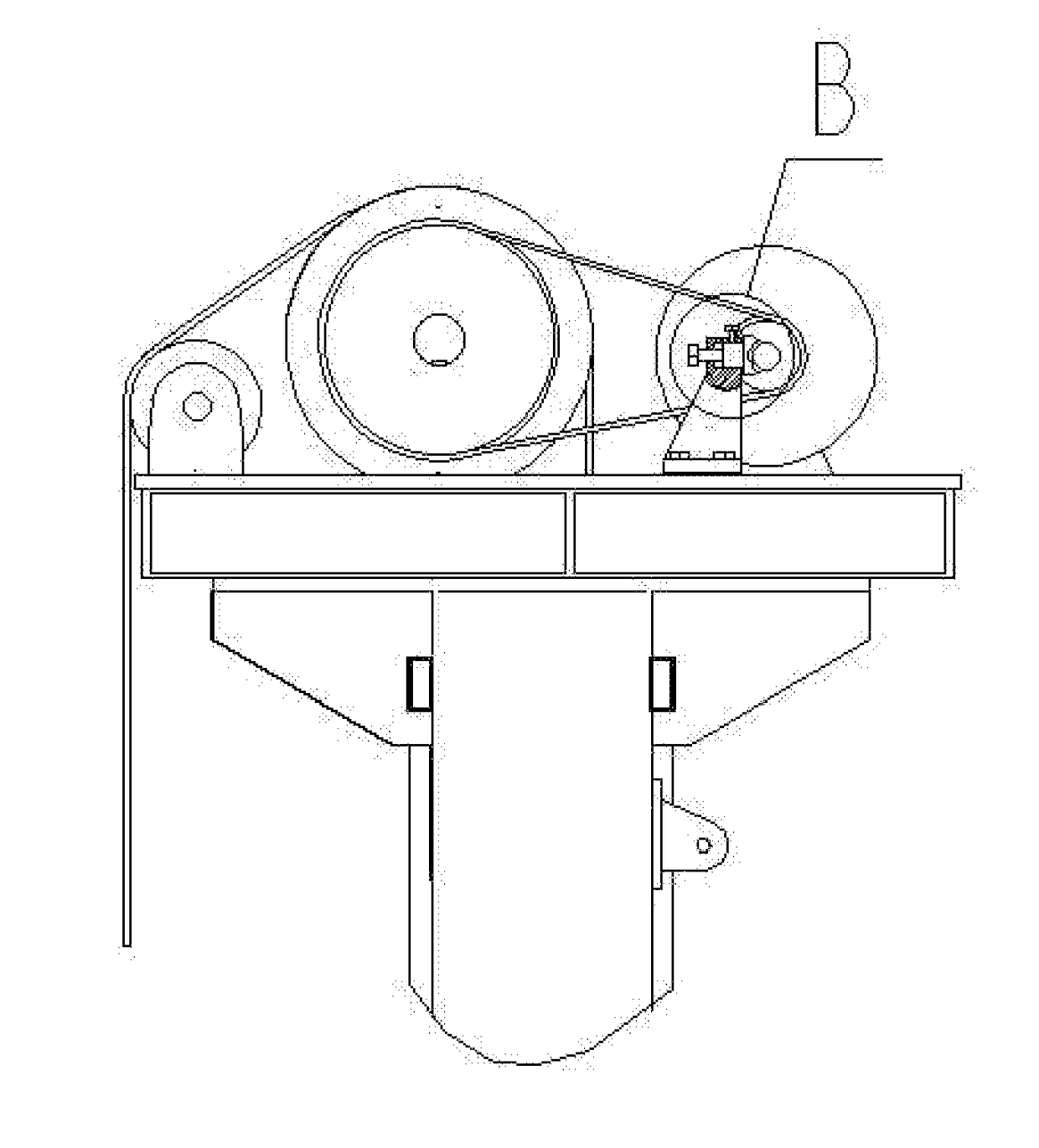 Non-beam Pumping Unit with a Motor Output Shaft Righting Device